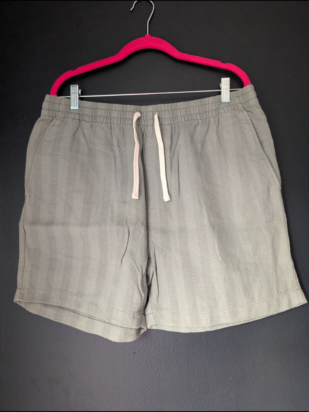 J.Crew Men’s L Sage Green Cotton Drawstring Shorts